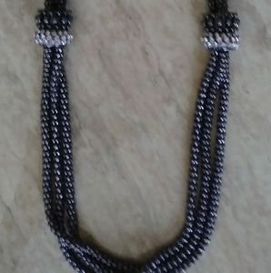 Beautiful unique elegant metal beaded necklace